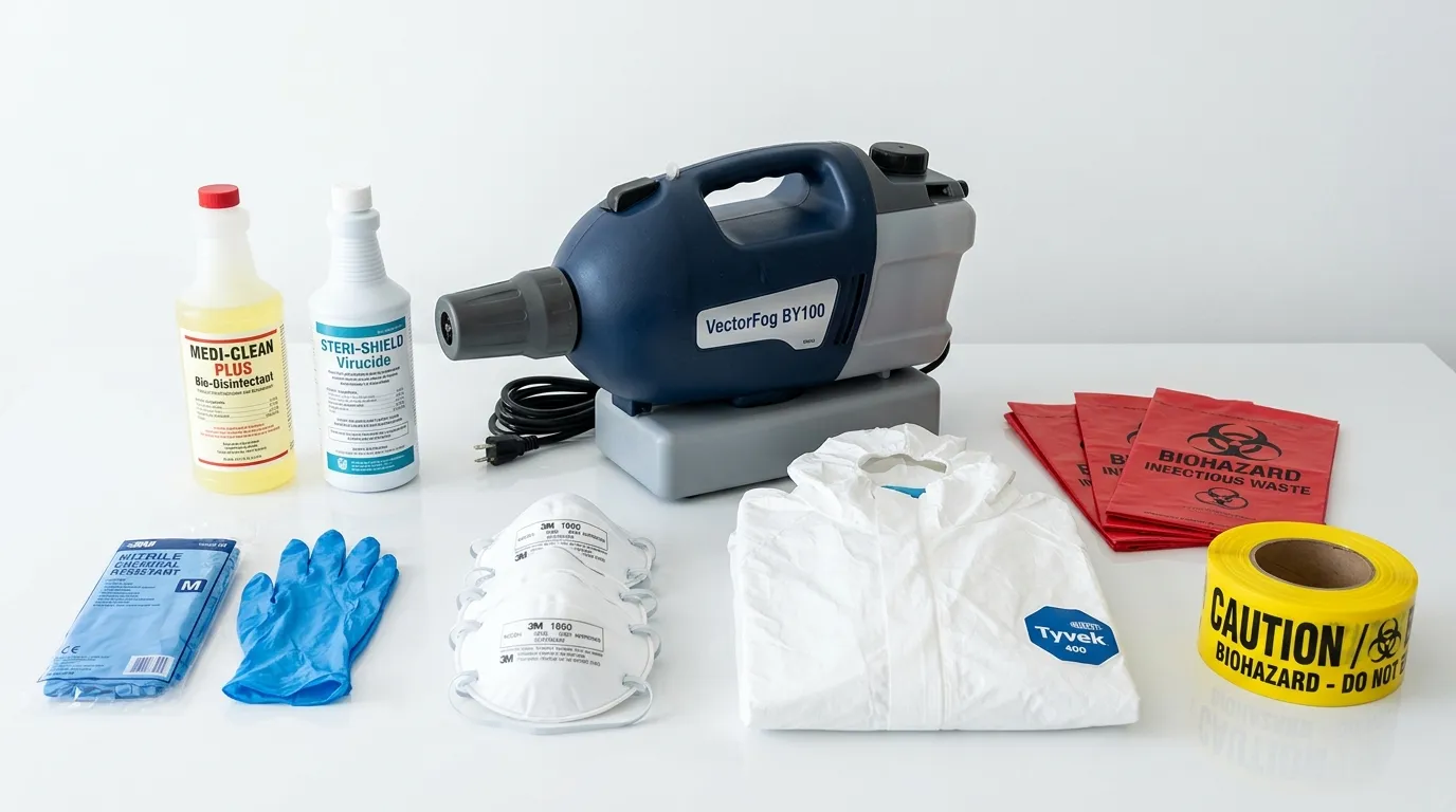 Professional biohazard remediation crew working in Pennypack